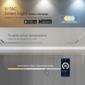 Lampa szynowa LED magnetyczna SMART WiFi 23W CCT 48V - czarna - VT-42024-S