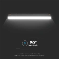 Lampa szynowa LED magnetyczna SMART WiFi 12W CCT 48V - czarna - VT-3612
