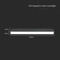 Lampa szynowa LED magnetyczna SMART WiFi 12W CCT 48V - czarna - VT-3612