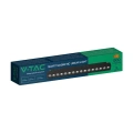 Lampa szynowa LED magnetyczna SMART WiFi 14W CCT 48V - czarna - VT-3614