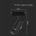 Lampa szynowa LED magnetyczna SMART WiFi 8W CCT 48V - czarna - VT-908D