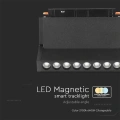 Lampa szynowa LED magnetyczna SMART WiFi 18W CCT 48V - czarna - VT-3618