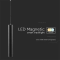 Lampa szynowa LED magnetyczna SMART WiFi 8W CCT 48V - czarna - VT-908D-P