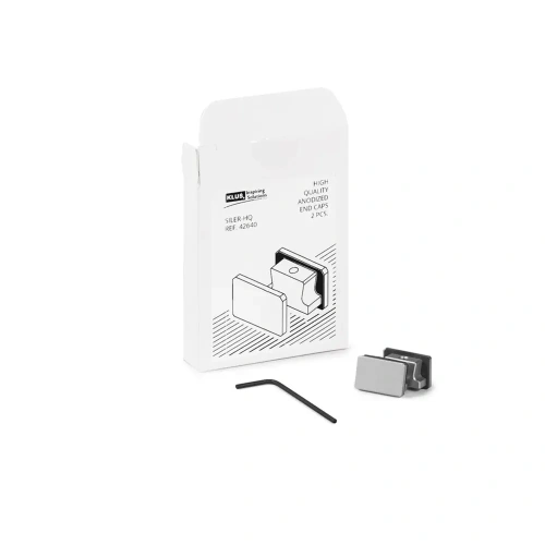 Zaślepka anodowana do profilu aluminiowego LED "SILER-HQ" - zestaw 2 szt.