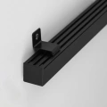 Uchwyt "GIP-STN-90G" czarny boczny do profili aluminiowych LED - kpl. 2szt.