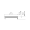 Uchwyt "GIP-UV" czarny do profili aluminiowych LED - kpl. 2 szt.