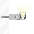 Uchwyt "HR-OPTI-60" inox z regulacją kąta do profili aluminiowych LED - kpl. 2 szt.