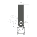 Uchwyt "HR-OPTI-90" inox z regulacją kąta do profili aluminiowych LED - kpl. 2 szt.