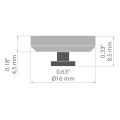 Uchwyt "NEO-ZM-PLUS-4" magnetyczny do profili aluminiowych LED - kpl. 4 szt.