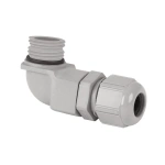 Dławnica kątowa M16x1,5-L90 - szara - kątowa 90st. - IP68 - do profilu LED HR-MAX / HR-OPTI