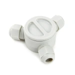 Puszka hermetyczna IP68 biała – 3 x dławnica