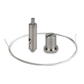 Zawiesie do profili LED "RD-1" 1500 - Chrom - zestaw 2 szt.