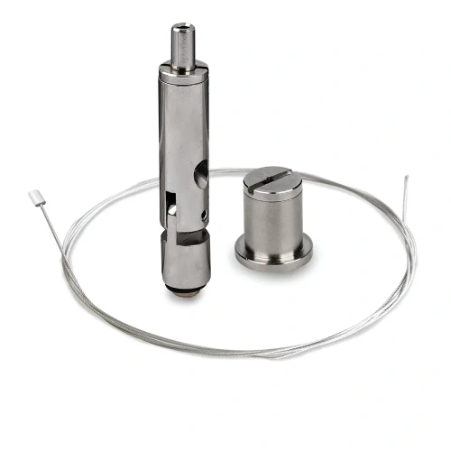 Zawiesie do profili LED "RD-2" 1500 przegubowy - Chrom - zestaw 2 szt.