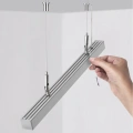 Zawiesie do profili LED "RD-2" 1500 przegubowy - Chrom - zestaw 2 szt.