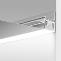 Profil aluminiowy LED FOLED-BOK surowy z kloszem - wizualizacja