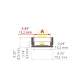 Profil aluminiowy LED HR-ALU - wymiary