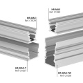 Profil aluminiowy LED HR-MAX anodowany z kloszem i profiami technicznymi HR-MAX-T oraz HR-MAX-TW