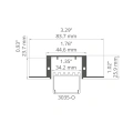 Profil techniczny RAM-3035-KOZE - Surowy - wymiary