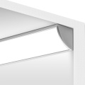 Profil aluminiowy LED KOPRO anodowany z kloszem okrągłym i zaślepką