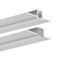 Profil aluminiowy LED KOZEL-10 surowy z kloszem i zaślepką