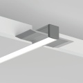 Profil aluminiowy LED KOZEL-10 surowy z kloszem - montaż w płycie - wizualizacja