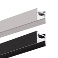 Profil aluminiowy LED MICRO-HG czarny anodowany z kloszem