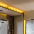 Profil aluminiowy LED MICRO-PLUS czarny anodowany z kloszem - przykładowa realizacja