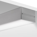 Profil aluminiowy LED MOD-100 anodowany z kloszem - wizualizacja montaż nawierzchniowy
