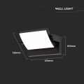 Lampa elewacyjna LED 17W - czarna - VT-11020-B