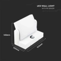 Lampa elewacyjna LED 17W z czujnikiem ruchu - biała - VT-11020S-W