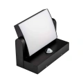 Lampa elewacyjna LED 17W z czujnikiem ruchu - czarna - VT-11020S-B