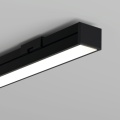 Profil aluminiowy LED PDS-4-PLUS czarny anodowany z kloszem i zaślepką - przykład montażu