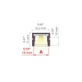 Profil aluminiowy LED PDS-4-PLUS czarny anodowany - wymiary