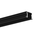 Profil aluminiowy LED PDS-NK czarny anodowany z kloszem