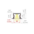 Profil aluminiowy LED PDS-NK czarny anodowany - wymiary