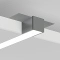 Profil aluminiowy LED PDS-T surowy z kloszem - wizualizacja montażu w płycie karton-gips