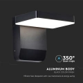 Lampa elewacyjna LED 17W - czarna - VT-11020-SQ-B