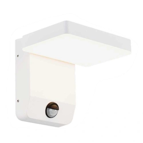 Lampa elewacyjna LED 17W z czujnikiem ruchu - biała - VT-11020S-SQ-W