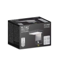 Lampa elewacyjna LED 17W z czujnikiem ruchu - czarna - VT-11020S-SQ-B