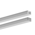 Profil aluminiowy LED PIKO anodowany z kloszem i zaślepką