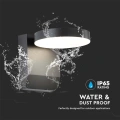 Lampa elewacyjna LED 17W - czarna - VT-11020-RD-B