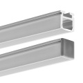 Profil aluminiowy LED PIKO-ZM anodowany z kloszem i zaślepką