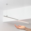 Profil aluminiowy LED PIKO-ZM anodowany z kloszem - realizacja na zawiesiu