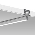 Profil aluminiowy LED PIKO-ZM anodowany z kloszem - przykład montażu z profilem technicznym TEPIKO