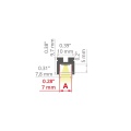 Profil aluminiowy LED PIKO-ZM anodowany - wymiary