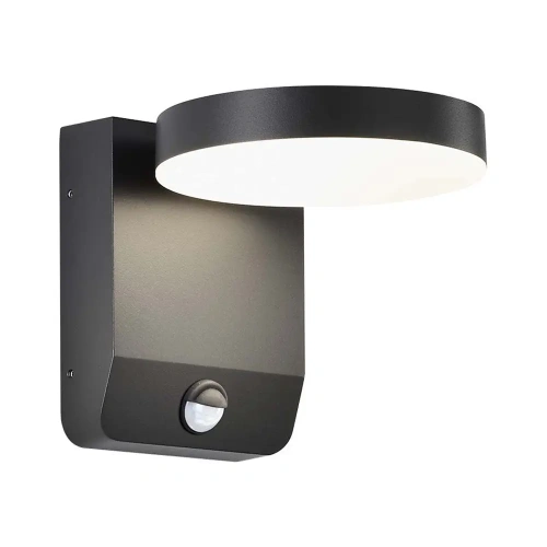 Lampa elewacyjna LED 17W z czujnikiem ruchu - czarna - VT-11020S-RD-B