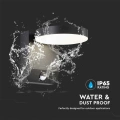 Lampa elewacyjna LED 17W z czujnikiem ruchu - czarna - VT-11020S-RD-B