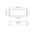 Odbiornik LED - Mono /CCT/ RGB/ RGB+W - 12-36V DC 4x5A - IP67 - V4-WPS - Rysunek techniczny