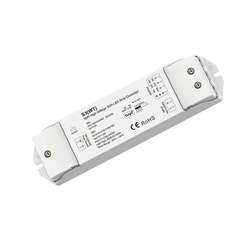 Sterownik LED (WiFi) - Mono /CCT /RGB - 110-240V AC 3x1A - S3(WT)