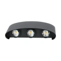 Lampa elewacyjna LED 7W - czarna - VT-848-B